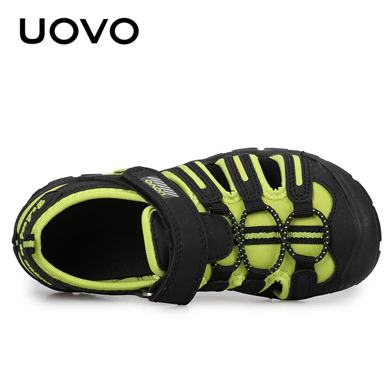 UOVO-Sandálias de praia respirável para crianças, calçados infantis, calçados de moda masculina, calçados de verão, novos, tamanho 25-35, 2024