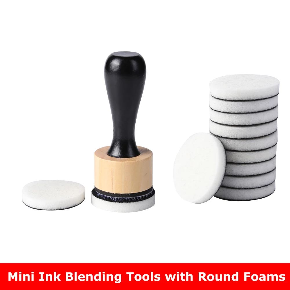 

Mini Ink Blending Tools Interchanged Round Foams Refills for DIY Scrapbooking Inks Paint Paper Craft Card Making 2023 Hot Sale