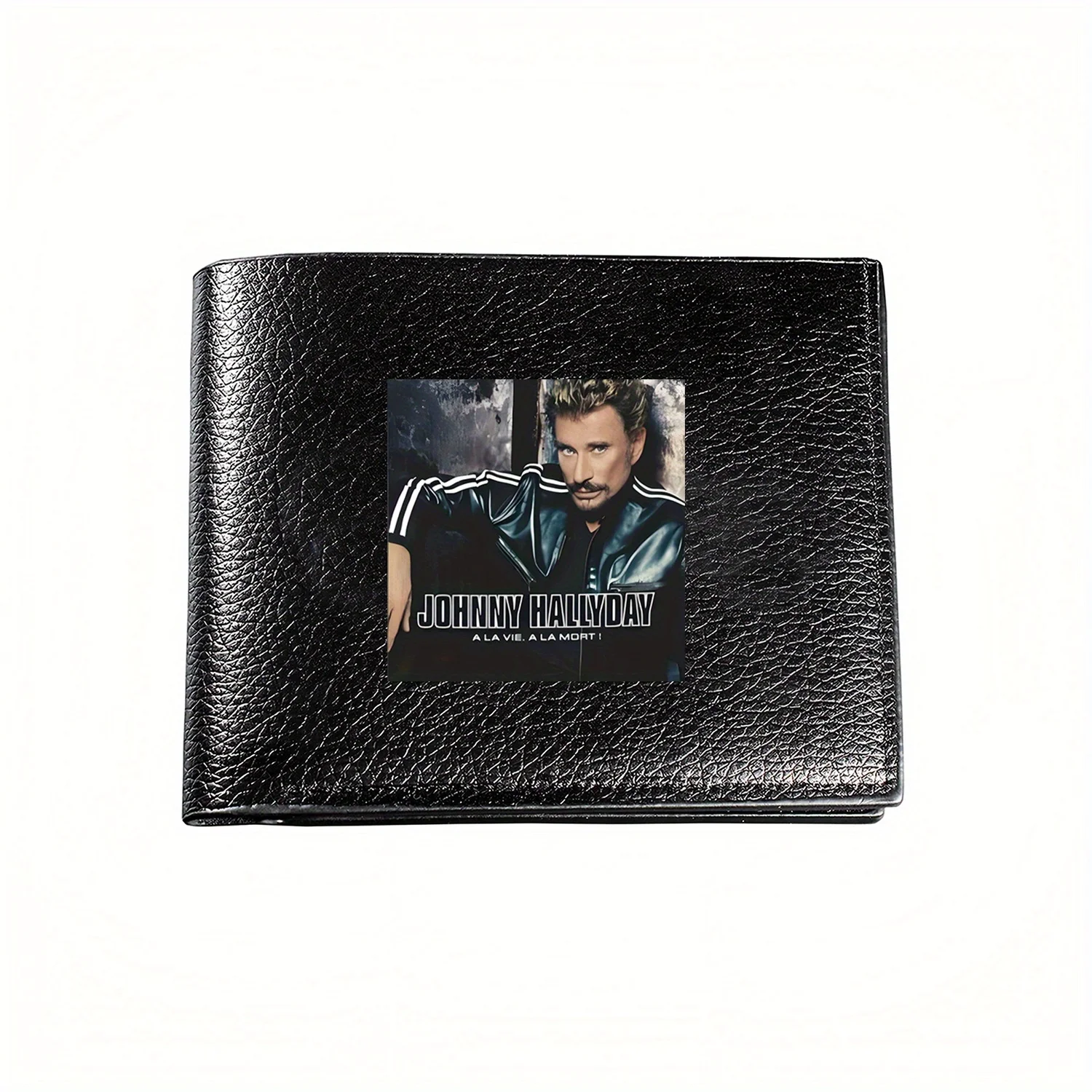 Hallyday Album Cover: A Stylish,Premium Nice Wallet Inspired By Iconic Music Legend. Business Mens Casual Elegant Simple