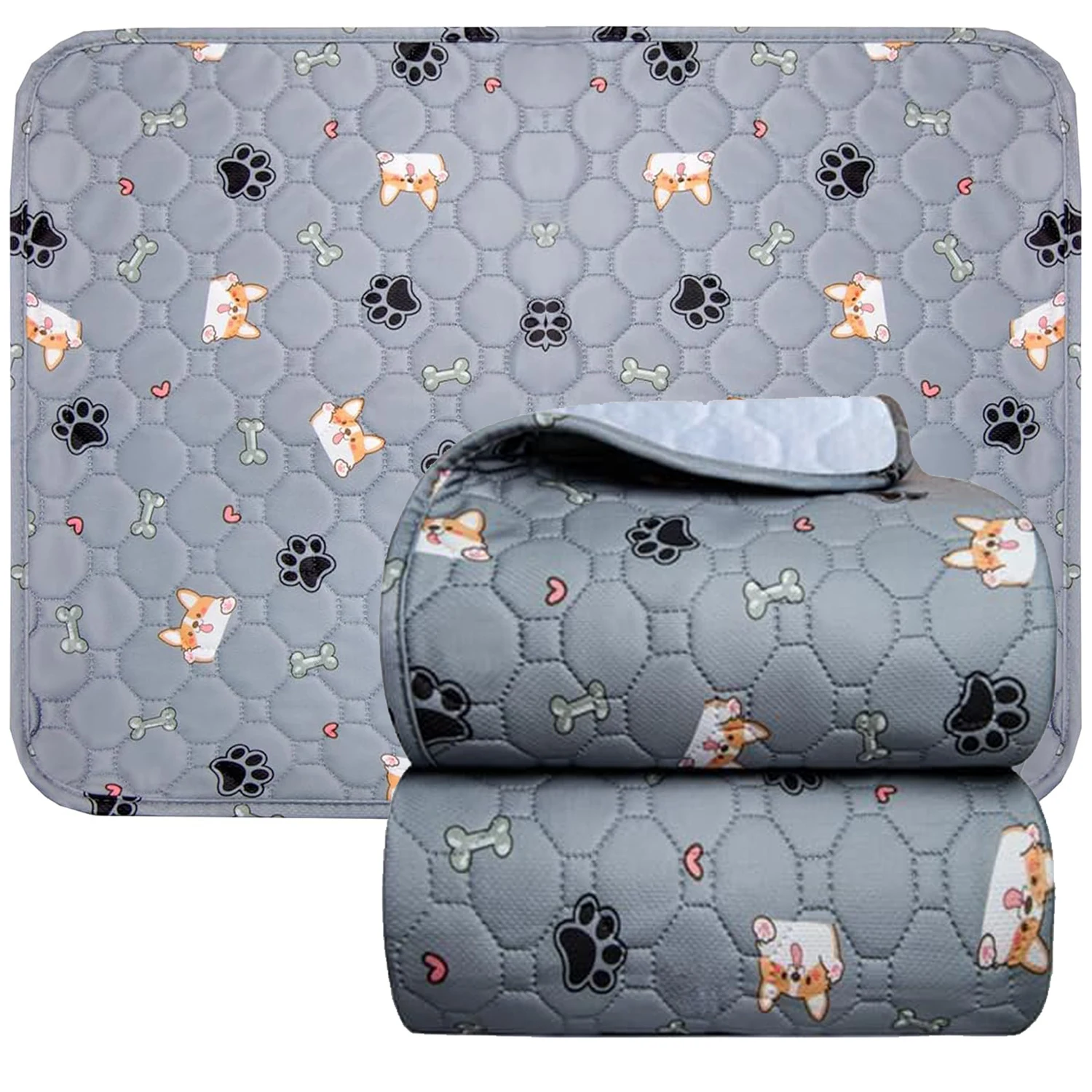 1PC Pet Mat - Thickened and Reusable Pet Urine Isolation Bed Mat, Strong Absorption and Anti-Slip Designed, Machine Washable