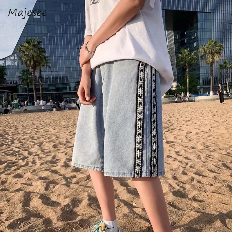 Shorts Men Design Fashion Cozy Denim European Style Summer Breathable Charming Handsome Streetwear Casual All-match Students New