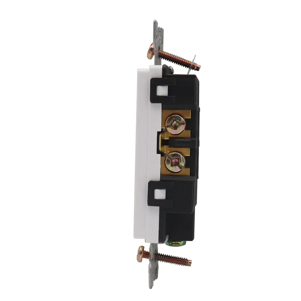 مقبس توصيل أمريكي أبيض 125 فولت 15 أمبير للمقطورات والمعسكر والمركبات الترفيهية