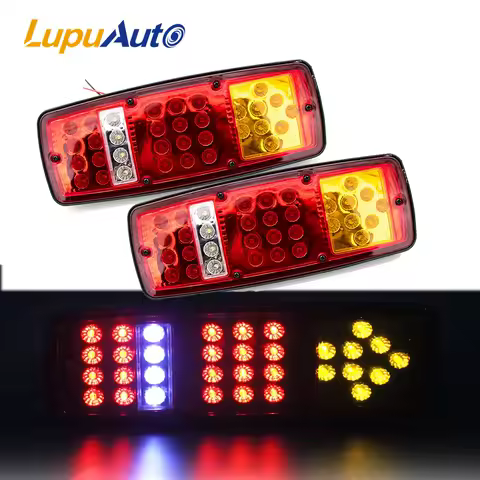 Car Light Assembly Tail Light Rear Lamps Waterproof Brake Stop Reverse Lamp For Trailer Truck Car Caravan Light 12V 24V