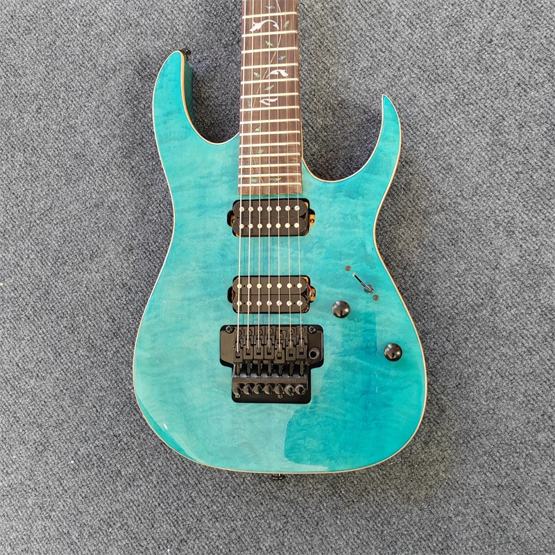 

Flame Maple Veneer Electric Guitar, 7 String Trill, Can Be Customized Color, Ln Stock