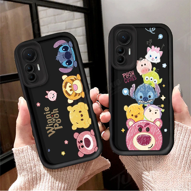 Disney Stitch Lotso Marie Cat Phone Case for Xiaomi POCO X6 X5 X4 GT F3 F4 F5 M6 Pro X3 NFC Mi 13T 12T 11T 13 12 11 Lite 5G NE