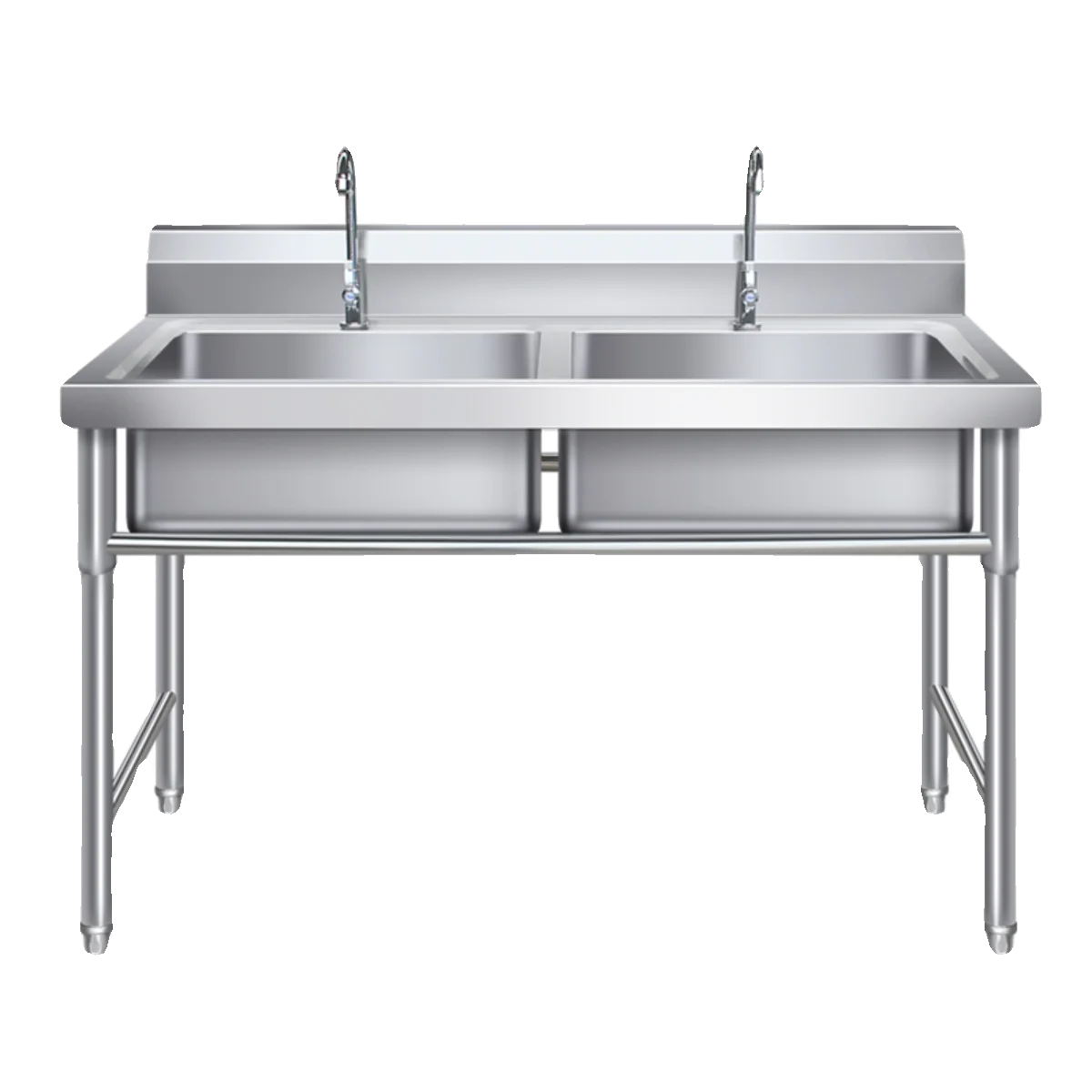 

304 stainless steel vegetable washing pool single triple double single tank pool dishwashing kitchen canteen countertop with