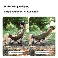 Naturehike Camping Folding Chair Outdoor Portable Bearing 120KG Lightweight Moon Chair for Travel Fishing Picnic High Back Chair