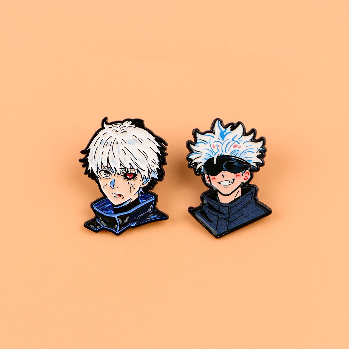 Cool Boy Emaille-Pin Cartoon-Brosche für Mantel Manga-Broschen Mode-Reversnadeln Schmuck Freunde Geschenk Cosplay-Accessoires