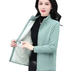 Winter Coral Velvet Thermal Polar Fleece Jacket Windbreaker Liner Men Women's Casual Top Outdoor Camping Hiking Polartec Coat