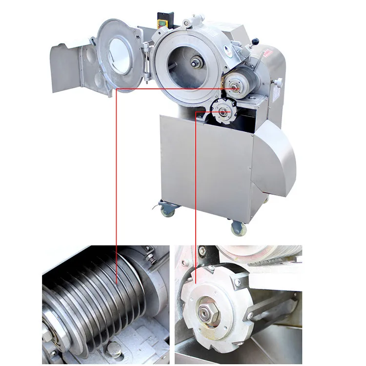 Komercyjna maszyna do krojenia i krojenia warzyw do krojenia w kostkę Warzywa Cebula Pomidor Grzyb Marchew
