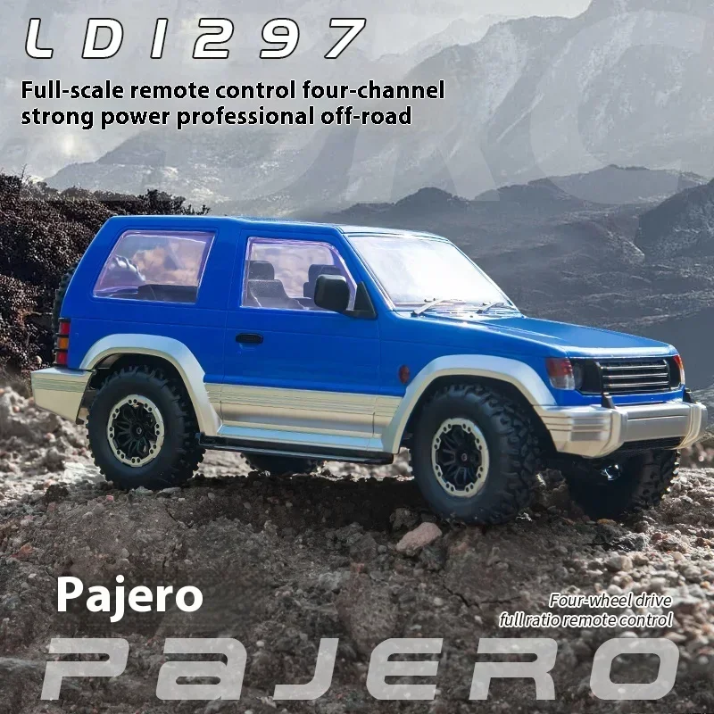 1/14 Ld1297 Pajero Rc Remote Controlled Vehicle With Illuminated Four Wheel Drive Off Road Vehicle Simulation Model Toy Gif