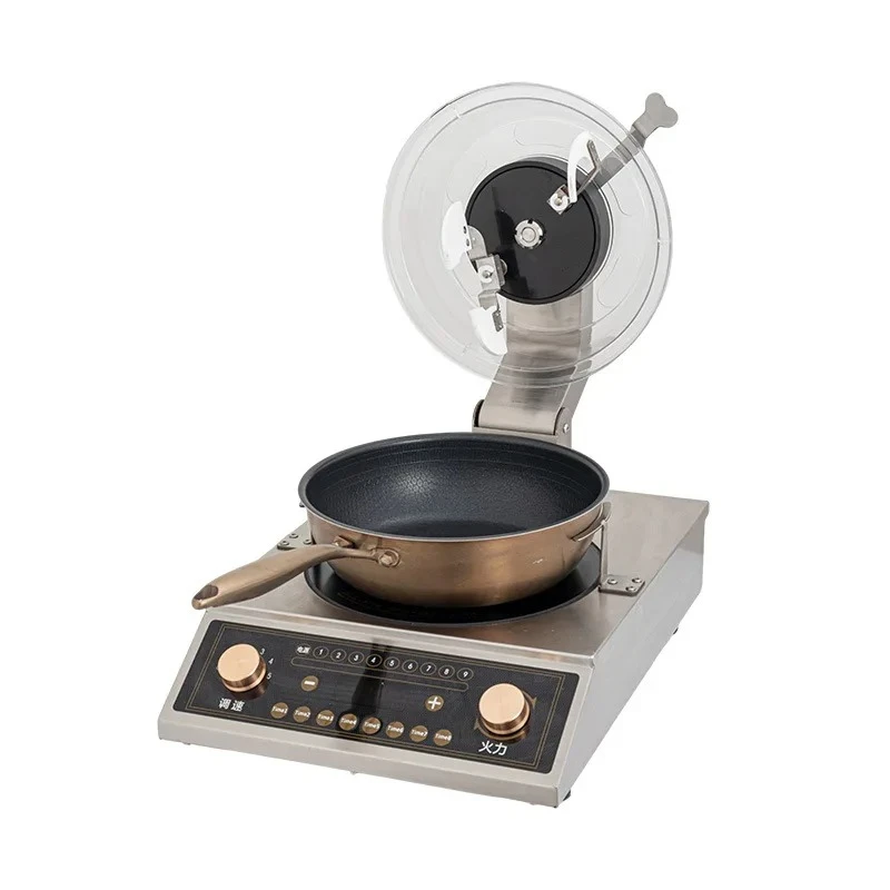 

Electromagnetic cooking machine Fried rice machine Large multi-functional electromagnetic drum wok