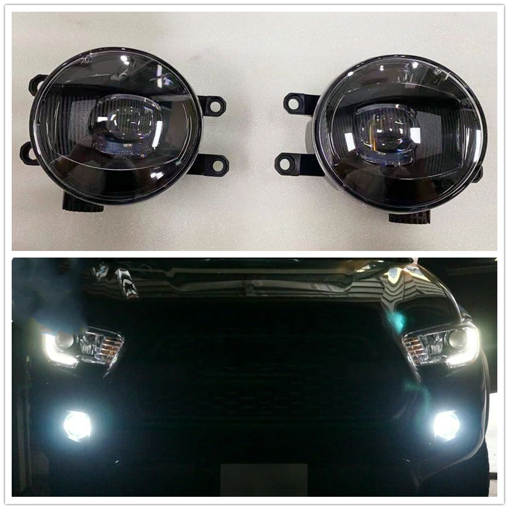 Highlander Fog Light Car Front Bumper Side Air Vent Daytime Day Driving Lamp Bulb For TOYOTA 4RUNNER RAV4 2012 -2019