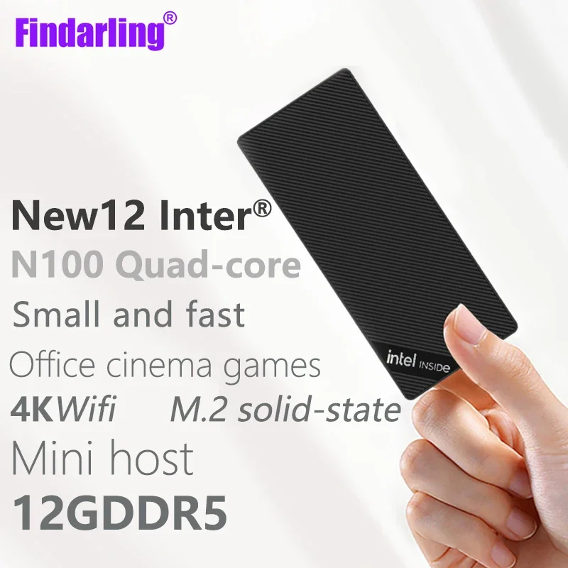 Imagem -04 - Intel Quad Core Cpu Desktop Mini pc Windows 11 Ddr5 12gb 128gb Ssd Core Wifi bt N100 3.4ghz Zx05 12 °