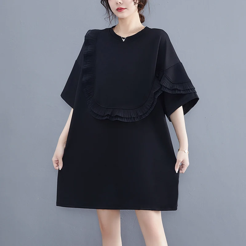 슬리밍 오르트 스웨 드 여성 여름 신상 슬레 플러스 사이즈 엘리 컬러 블로 우든 오르트 스웨 티셔츠 드