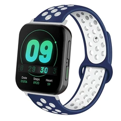 Stylish silicone breathable watch band for OPPO Watch 41mm 46mm Sport WatchBand Bracelets Replacement Wristbelt Accessories