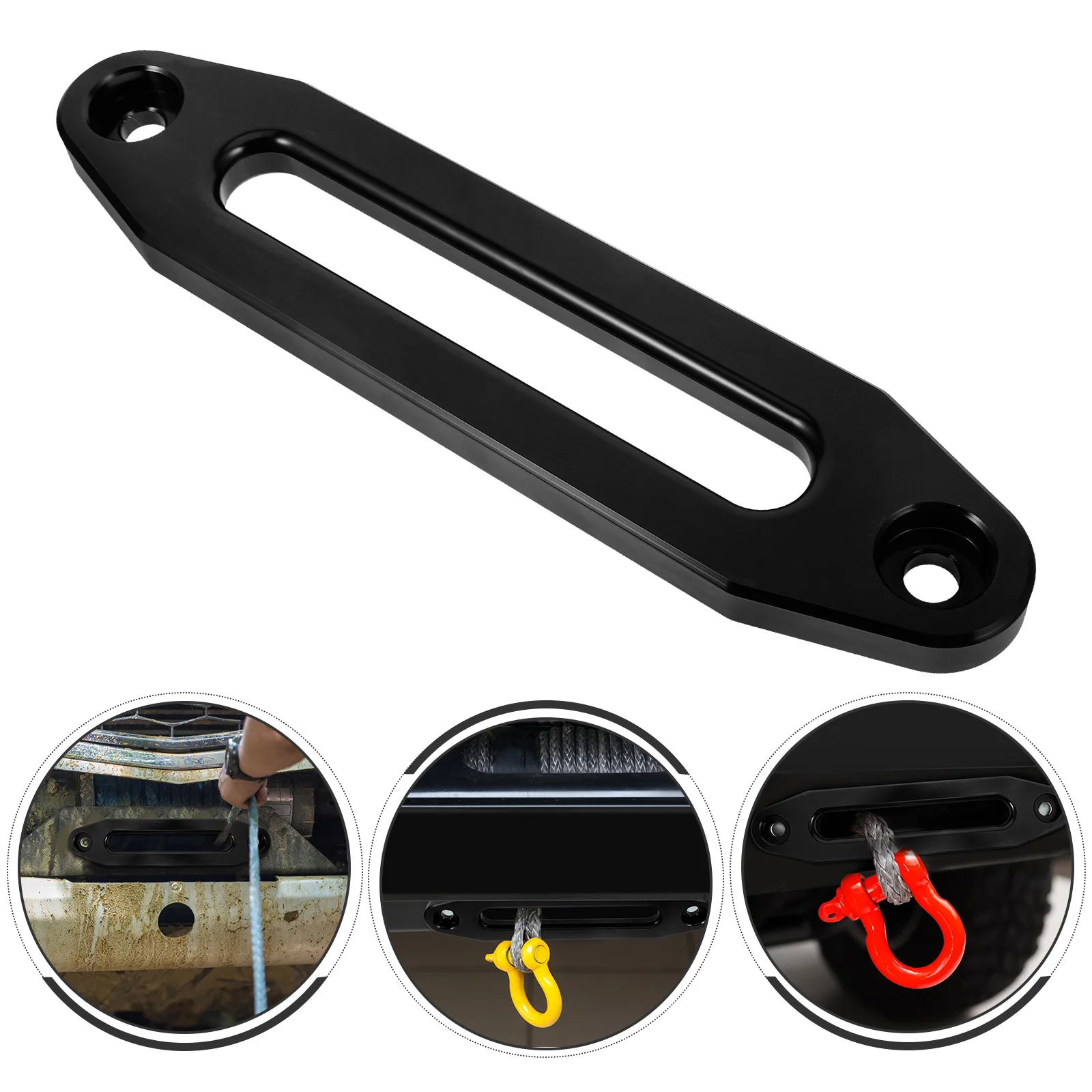 Off-road Vehicle Winch Fairlead For Synthetic Rope Anchor Chain Parts Aluminum Alloy