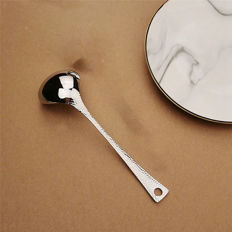 

VEHO-2Pcs Soup Ladles Filtering Ladle Soup Colander Strainer Scoop Skimmer Slotted Spoon Long Handle Stainless Steel Silver