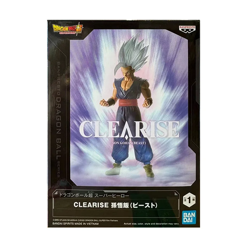 Bandai Banpresto Dragon Ball Super Clearise Son Gohan Beast 17Cm Anime Orignal Action Figure Model Kit Toy Gift Collection