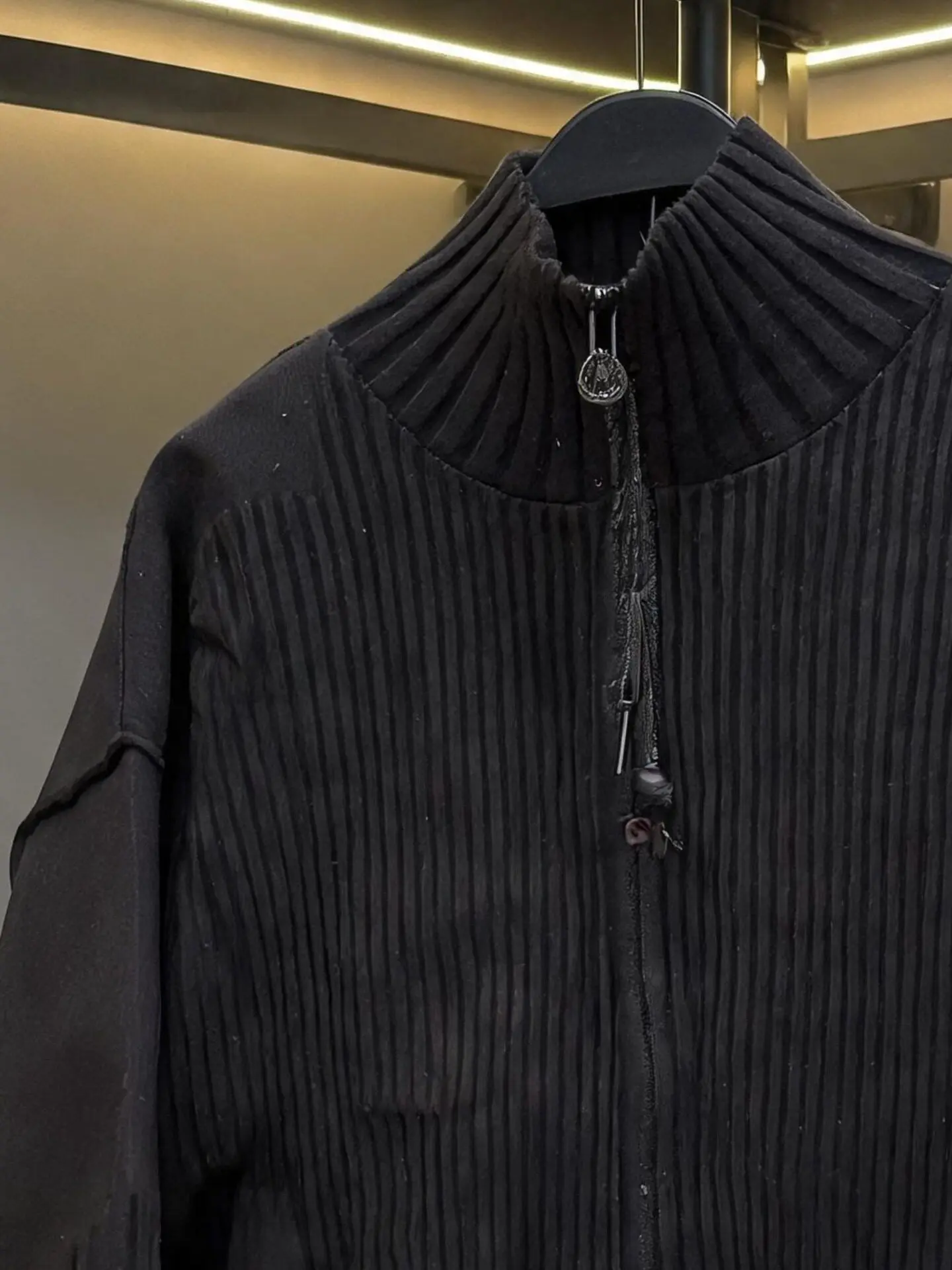2026 autumn new men's clothing large size trendy brand men's hooded long-sleeved loose version old zipper jacket
