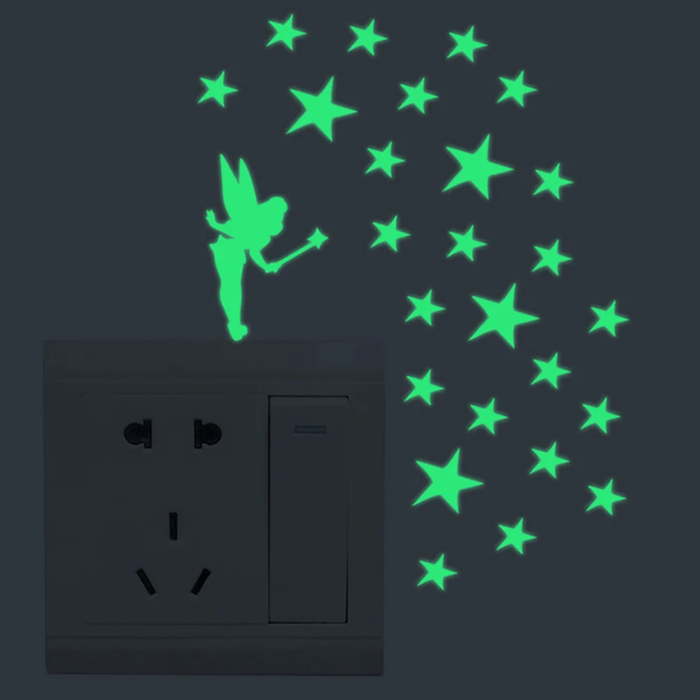 

Glow In The Dark Switch Stickers Pvc Wall Art Decals For Bedroom Living Room Bathroom Decor Removable Wall Stickers