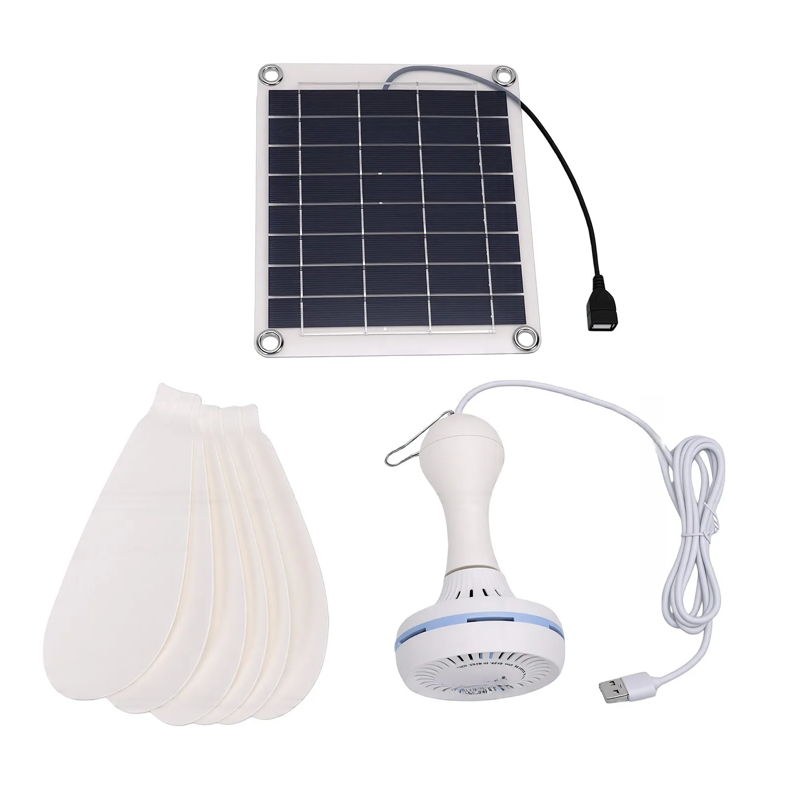 10W for solar Panel Driven Ceiling Fan for Campers RV Users and Grid Living with Foldable Transport and Low Noise Operation