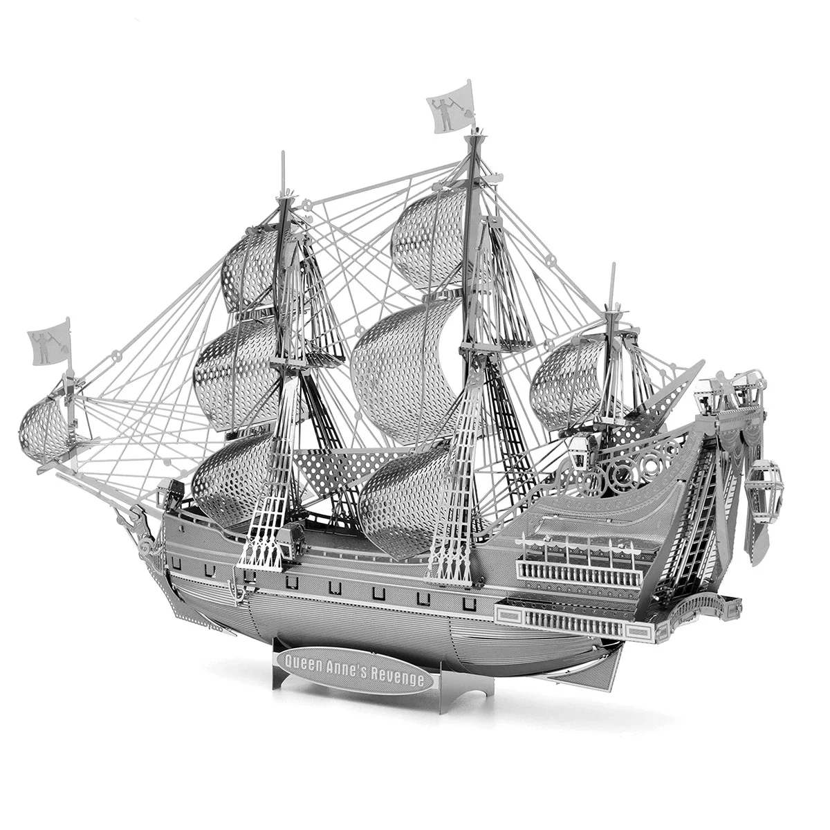 DIY 3D Metal Military ship Puzzle Black Pearl May Flower Destroyer Titanic Ship Assemble Model Jigsaw Kids Toys