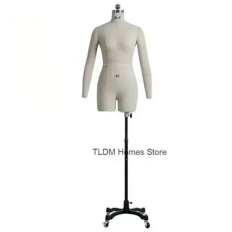 

Model Modern Clothing Mannequin Professional Sewing Female Model Buckle Half Tailor Mannequins Shoulder for Design Hanging Body