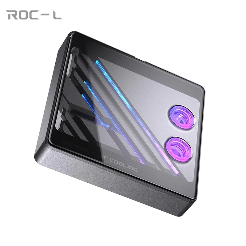 BOOO ROC-L Split Copper CPU Water Block 0.08MM Waterway, Copper Bottom + Tempered Glass Cover for Intel 1700 / AM5, 5V ARGB