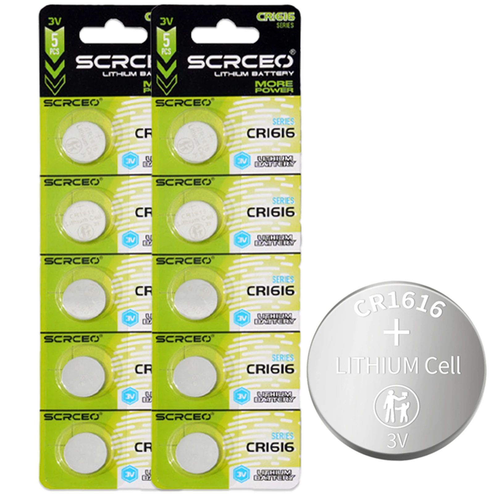 New CR1616 3V Lithium Button Batteries Replace for CR1616 ECR1616 DL1616 BR1616 Watch High Capacity Coins Cell Battery 2-50PCS