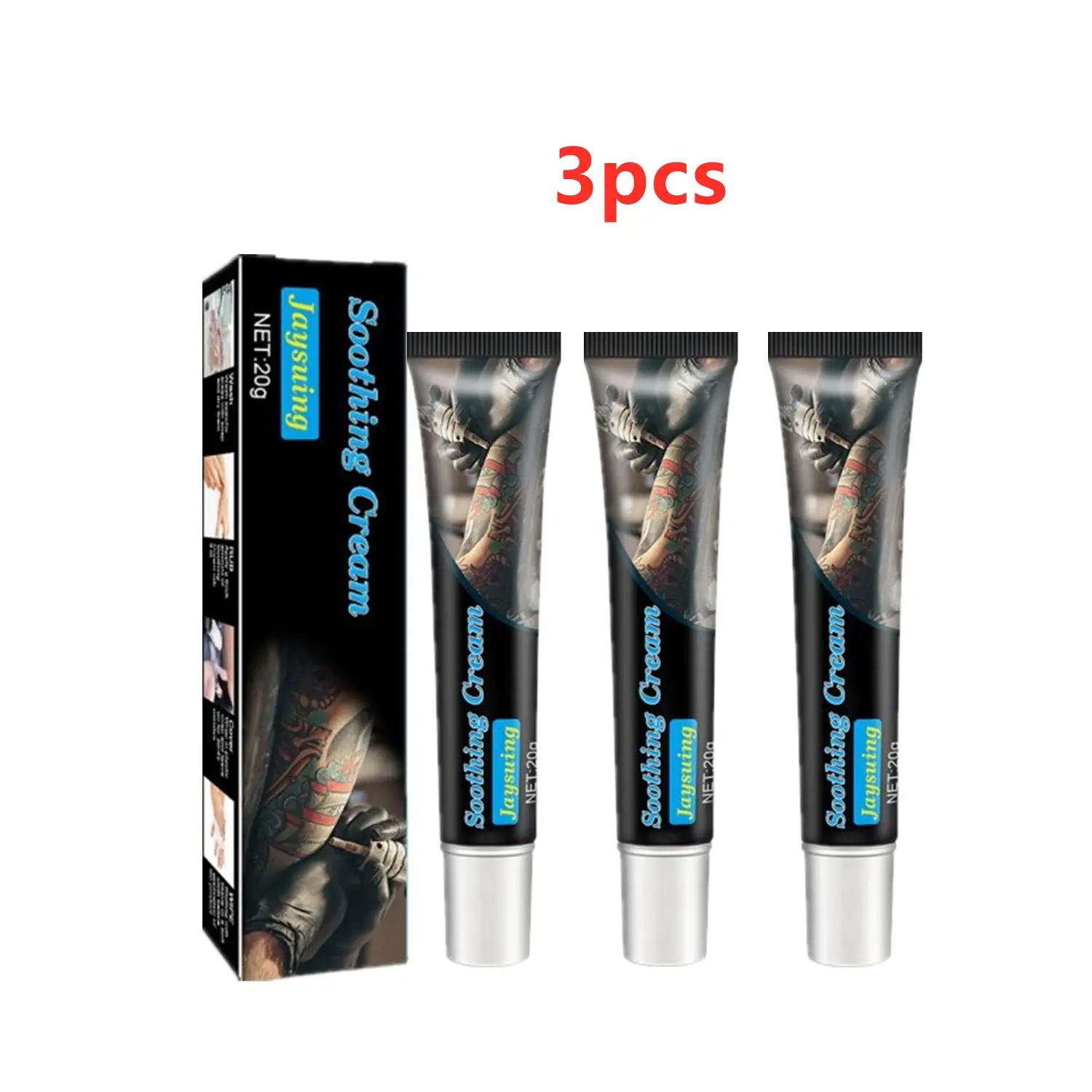 

3PCS 20g Body Piercing Numbness Cream Soothing Cream For Tattoos Eyebrow Tattoos Body Piercing