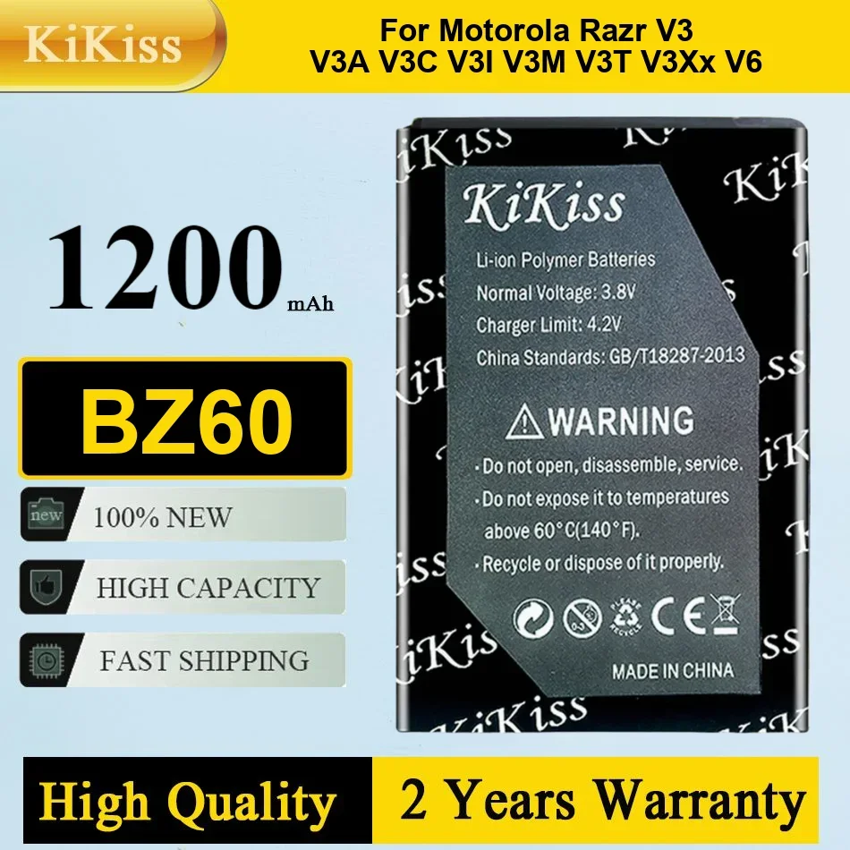 Сменный аккумулятор BZ60 на 900 мАч для Motorola RAZR V3 V3A V3C V3I V3M V3T V3XX V6, портативные аккумуляторы для мобильных телефонов + трек-код