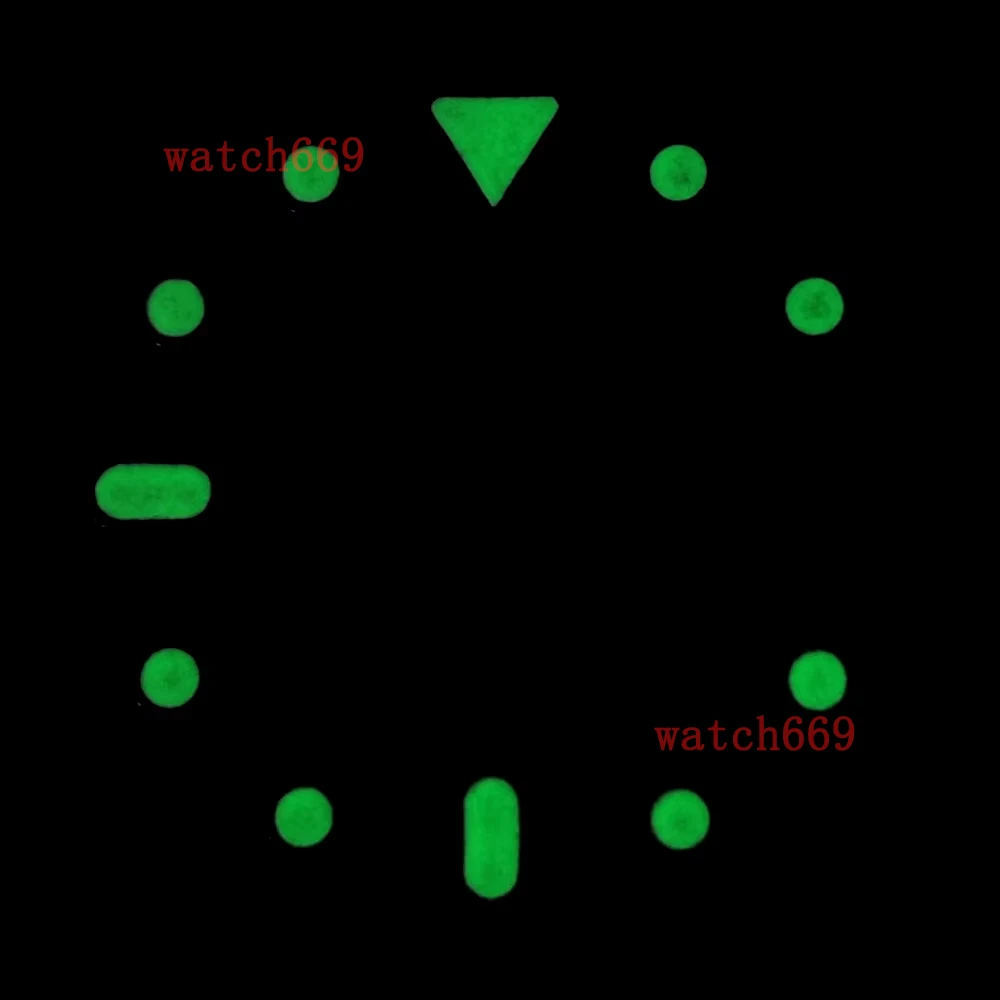 28.5MM Watch Dial Green luminous FIT NH35 NH36 Accessories Movement 3 o'clock 3.8 o'clock Sterile Watch Dial