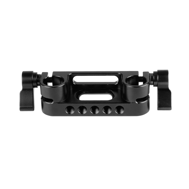 Wedge Plate Quick Release Base Plate With 15Mm Rod Clamp For Camera Power Adapter, Shoulder Kit Accessories