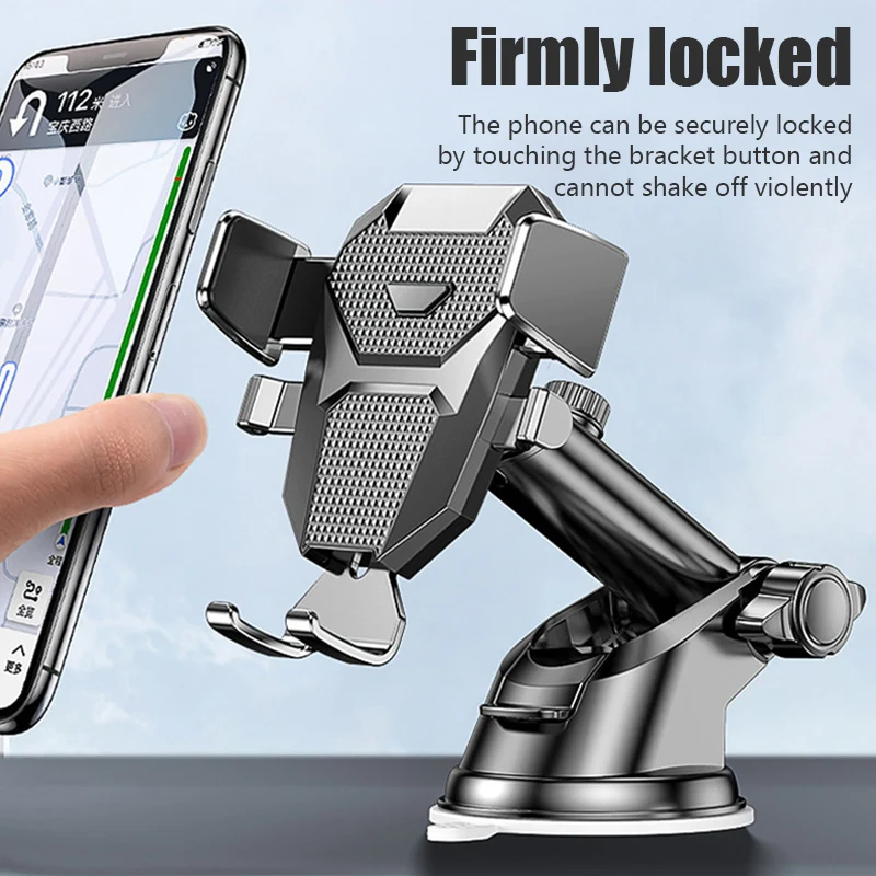 Car Phone Mount Long Arm Suction Cup Sucker Car Phone Holder Stand Mobile Cell Support For iPhone Huawei Xiaomi Redmi Samsung