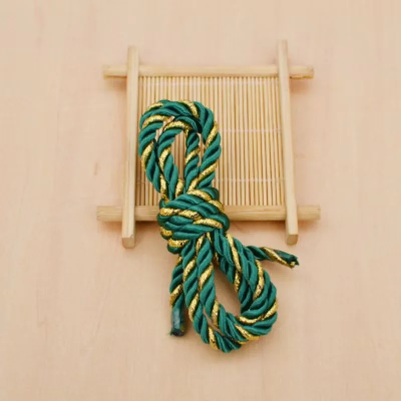20 meter 3MM 5MM gouden en polyester drievoudig gedraaid koord voor sieraden DIY accessoires