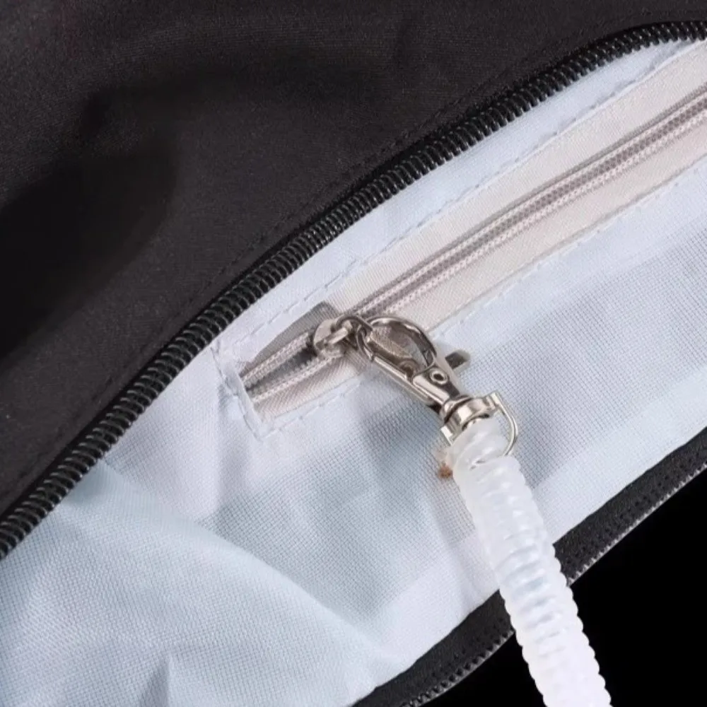 Mesh Passport Holder Anti-theft Spring Lock Zipper Closure Travel Storage Bag Portable Clear Small Pouch Cards Storage
