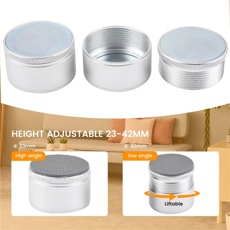 ABGR-4 шт. регулируемые стойки для кроватей, сверхмощные мебельные стойки, стойки для дивана, стола, нижняя защита пола, противоскользящие