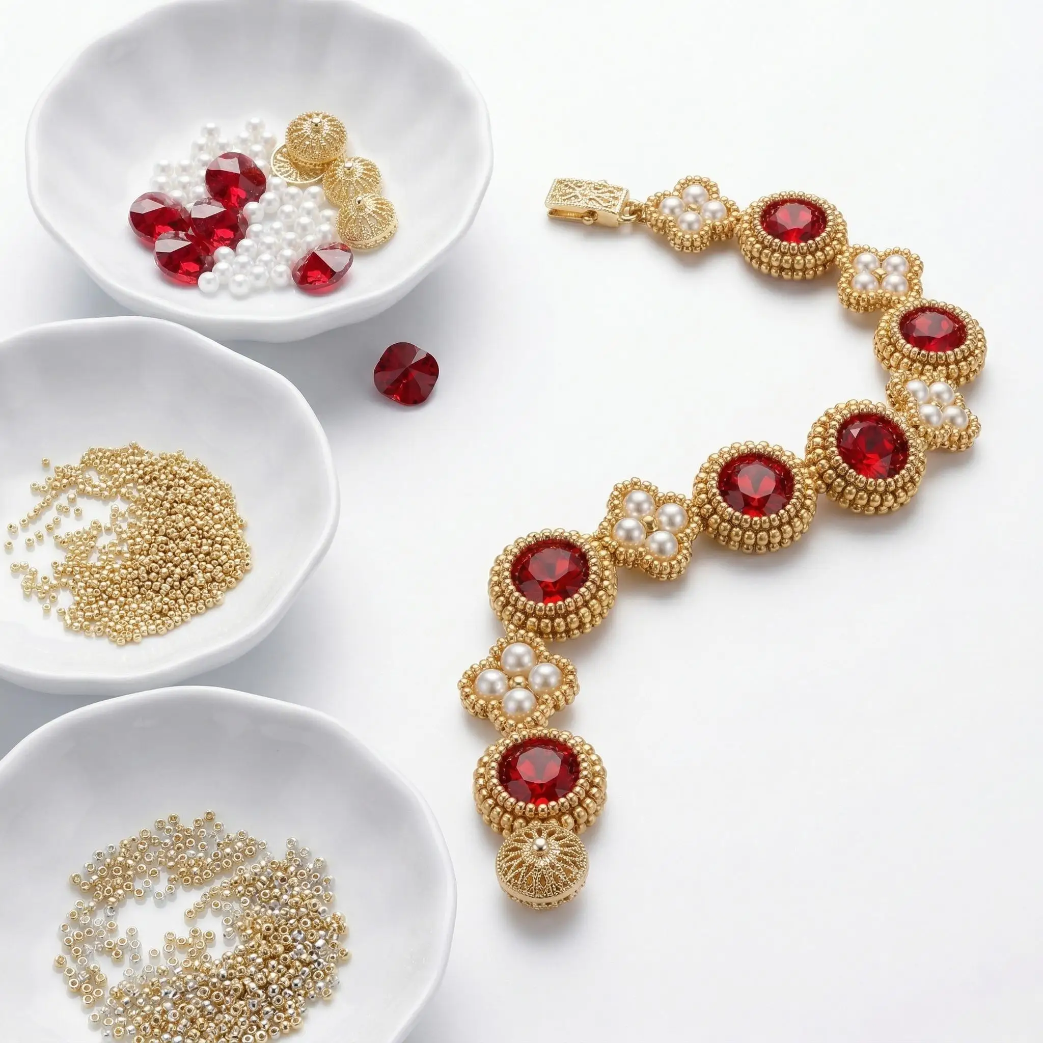 DIY Jewelry Bracelet Making Kit for Adults - All-in-One Set with quality Beads thread Tools for Crafting