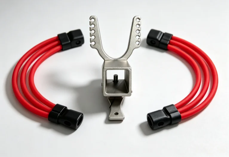 Heavy Duty Rust Proof Stainless Steel Square Tube Sliding Bow Head for Outdoor DIY Modification 10 Strand Rubber