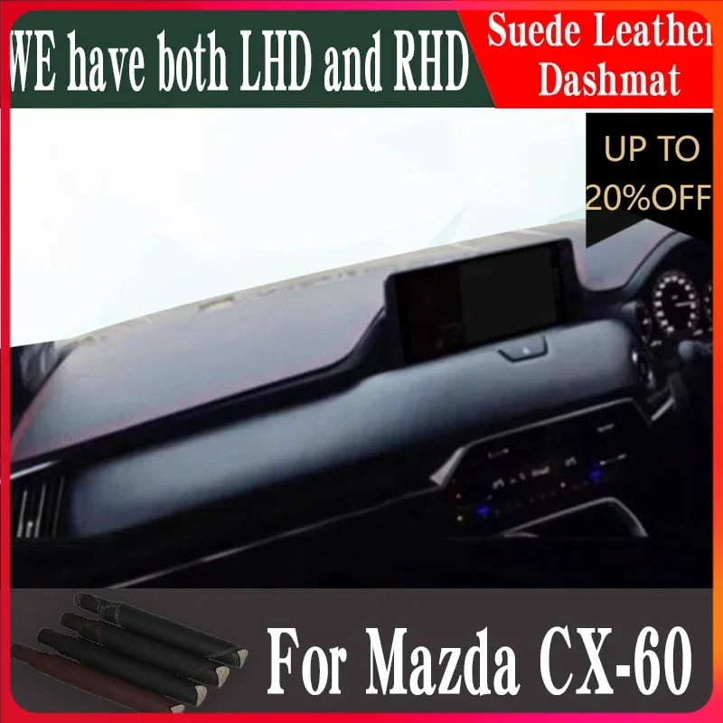 NEW！For 2024-2027 Mazda CX-60 CX60 Car Accessories Leather Dashmat Dash Mat Pad Dashboard Cover Protector Carpet