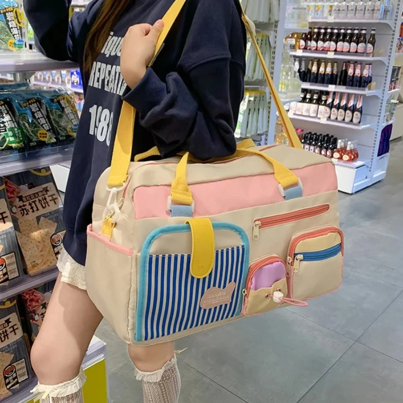 حقيبة سفر كاجوال من الدوبامين للنساء، خفيفة الوزن لصالة الألعاب الرياضية واليوجا والسباحة واللياقة البدنية، حمل رحلة عمل قصيرة، حقائب يد كبيرة #1