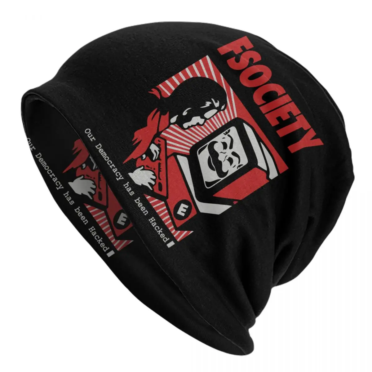 Mr Robot Skullies Beanies Caps Hip Hop Winter Warm Women Men Knit Hats Unisex Adult Geek Hacker FSociety Bonnet Hats