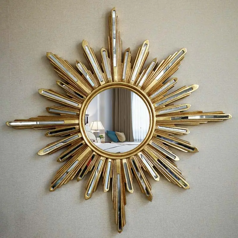 Light Luxury Vanity Desk With Mirror Wall Living Room Decorations Home Mirror Bathroom Live Floor Spiegel Full Body Mirror
