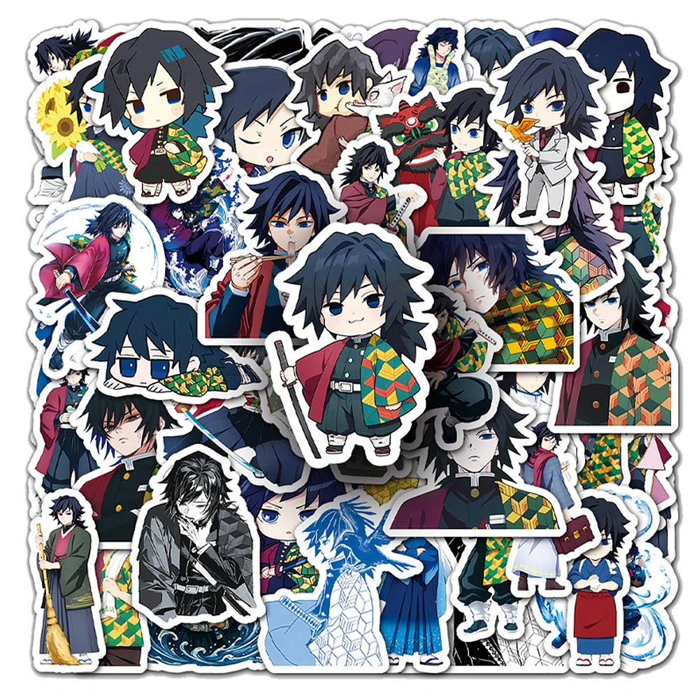 10/30/50pcs Japanese Anime Demon Slayer Stickers Cool Cartoon Graffiti Decals DIY Phone Case Stationery DIY Sticker Toys Gifts