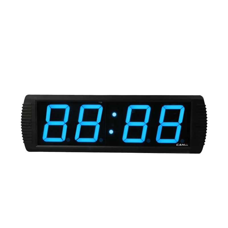 Ganxin Indoor 4 Digits Blue Modern Digital LED Desk  Wireless Clock Thermometer USB