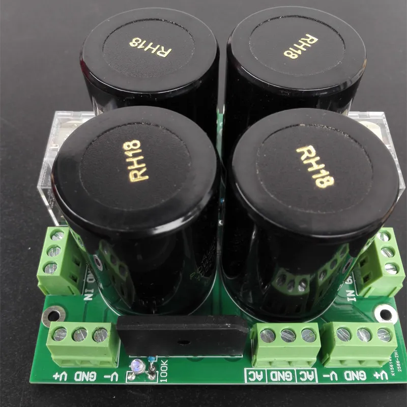 Amplifier power supply rectification and filtering upc1237 speaker protection board british nover capacitor 10000uf/63v