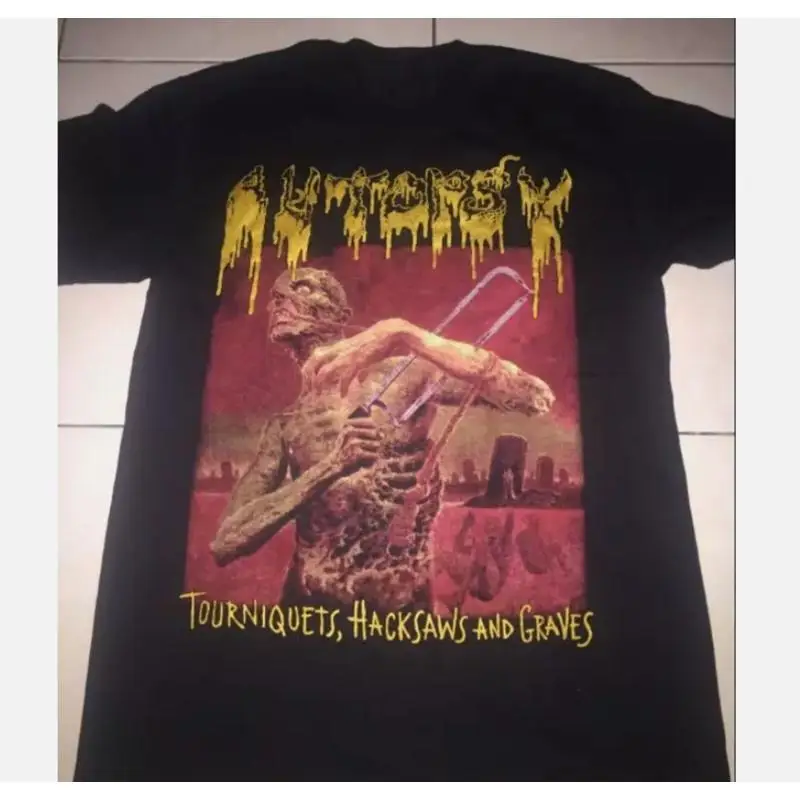 Autopsy Tourniquets Hacksaws Black shirt Full size