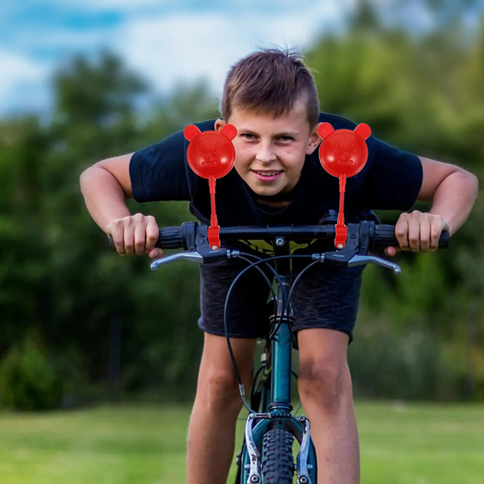 

4Pcs Kids Bike Rearview Mirror Reflective Design Night Safety Stylish Easy Clean Handlebar Mount Toddler Scooter Baby Backseat