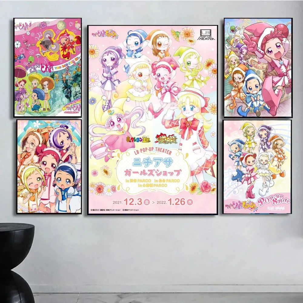 ملصق لاصق سحري أنيمي من DoReMi ، مطبوعات ورق أبيض ، عمل فني شمالي ، ديكور منزلي ، ذاتي الصنع #2